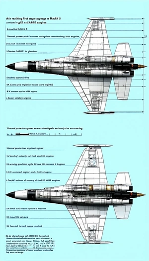 detailed diagram fighter jet