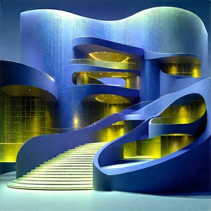 Futuristic Innovation Hub With Large, Modern