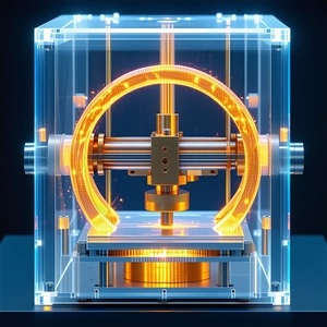 A Large, Clear Glass Box Is Filled With A Yellow Liquid