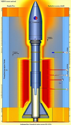 A Large, Cylindrical Object With A Blue And Yellow Color Scheme