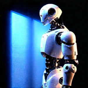 Robot with holographic projection