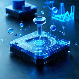 Innovative Medical Technology Design With Blue White