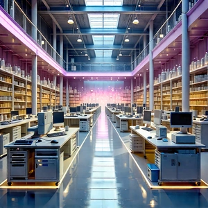 Educational technology in manufacturing facility
