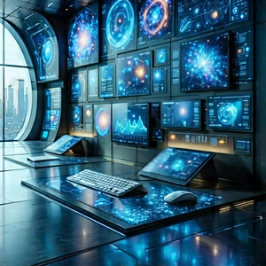 Healthcare Technology In Tech Office With Image, There