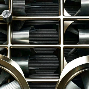 Close-up of cooling system