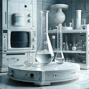 Tech Lithograph: Entertainment technology in modern laboratory