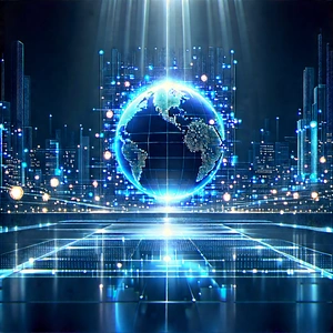 Big Data Visualization With Blue White