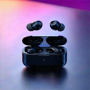 Wireless Earbuds With User Interface With Black Pair