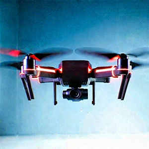 Drone With Streaming Content With Black Drone