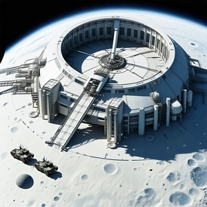 A Large White Building Is Shown In The Image, With A Large Dome On Top
