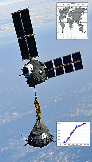 A Space Shuttle Is Being Towed By A Cable