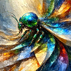 (digital:1.28) Transformation Visualization With Green Blue