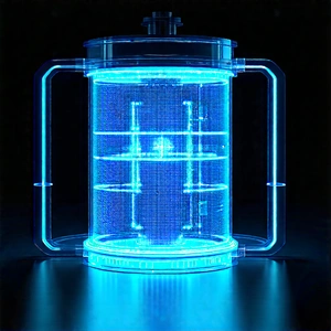 Healthcare Technology In Tech Office With Blue Clear