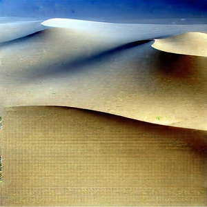 Abstract Matte Painting: Macro View Of Microscopic View With Sandy Desert