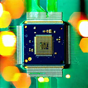 Close-up of microprocessor