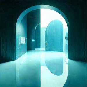 Futuristic Research Laboratory With Large, Open