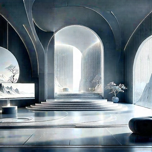 Futuristic Smart Home With Image, There