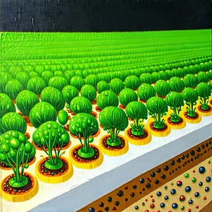 Agricultural Technology In Modern Laboratory With Large Field