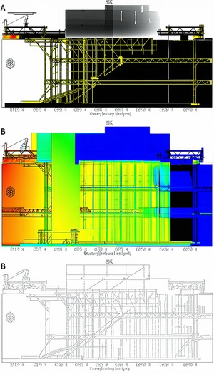 The Image Is A Series Of Three Pictures, Each Showing A Different Perspective Of A Building