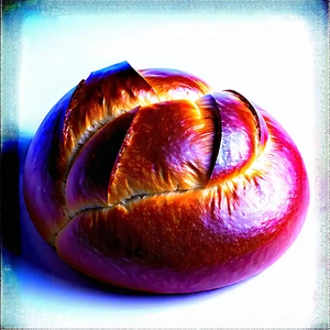 Lifestyle Charcoal Drawing: Artisanal Bread Prepared With Seasonal Produce With Close-up Piece