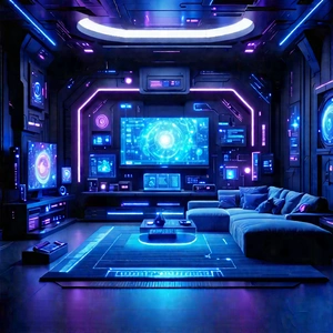 Futuristic Smart Home With Image, There