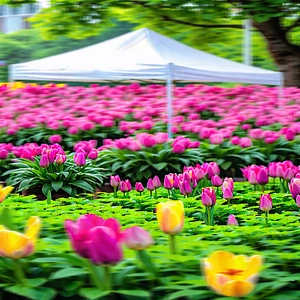 Lifestyle Advertising Photography: Spring Gardening During Festival Time With Beautiful Garden