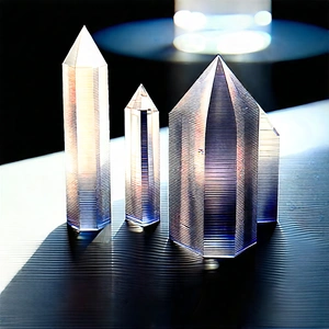 Abstract Sci-Fi Art: Crystal arrangement with movement