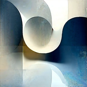 Abstract Blueprint Style: Expansion captured in abstract form