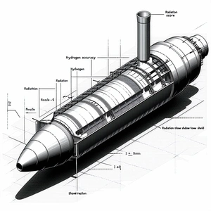 large, cylindrical structure shown drawing