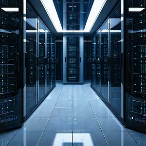 Futuristic Server Room With Image, There