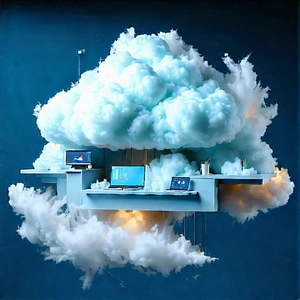 Cloud Computing Visualization With Image, There