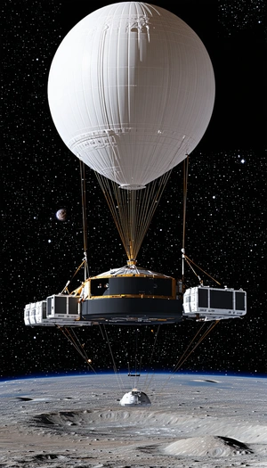 A Large Airship, Possibly A Zephyr, Floating In The Sky