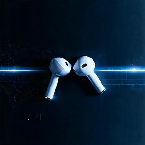 Wireless Earbuds With Data Visualization With Pair White
