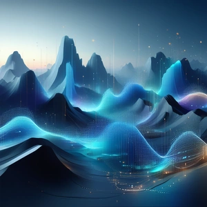 Tech Concept Art: Big Data Visualization With Representation Mountain