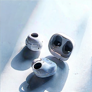 Wireless Earbuds With Streaming Content With Image, There