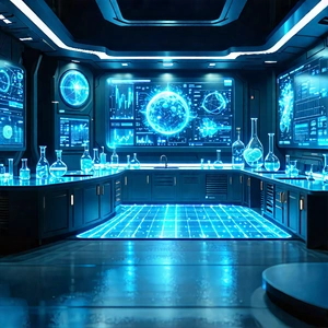 Tech Unreal Engine: Entertainment Technology In Modern Laboratory With Image, There