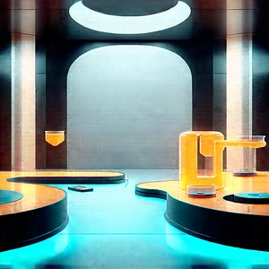 (futuristic:1.49) Research Laboratory With Image, There