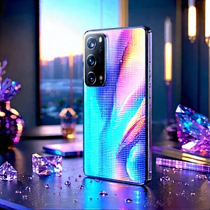 Smartphone With Digital Artwork With Cell Phone