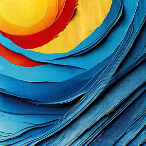 Abstract Lithograph: Macro view of synthetic material