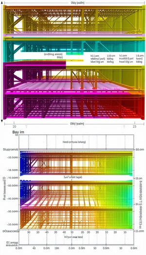 The Image Is A Diagram Showing The Construction Of A Building