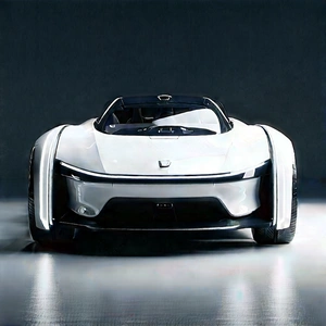 Innovative Electric Vehicle Design With White Sports