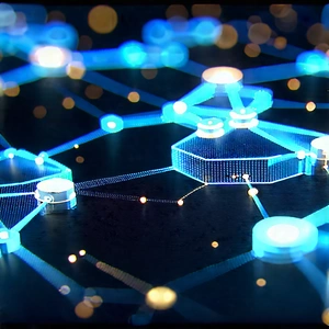 Blockchain Network Visualization With Image, There