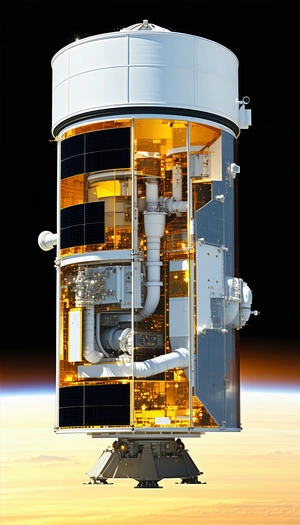 A Large, White, And Gold Structure With A Dome-shaped Top