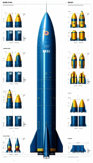 blue rocket shown series diagrams