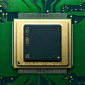 Close-up of microprocessor