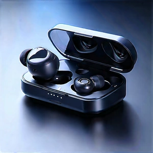 Wireless Earbuds With Streaming Content With Black Case
