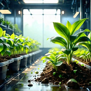 Agricultural Technology In Research Center With Image, There