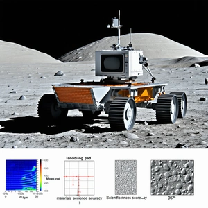 A Robotic Vehicle, Possibly A Rover, Parked On A Rocky Surface