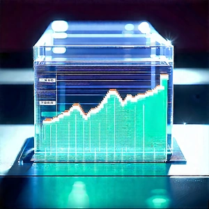 Financial Technology In Modern Laboratory With Glass Display