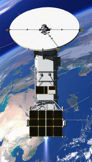 A Large Satellite Dish, Which Is Part Of A Space Station